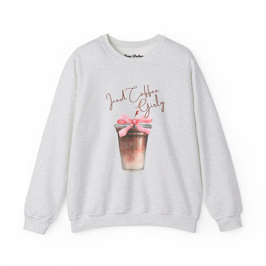 Iced Coffee Girly Crewneck - Gildan