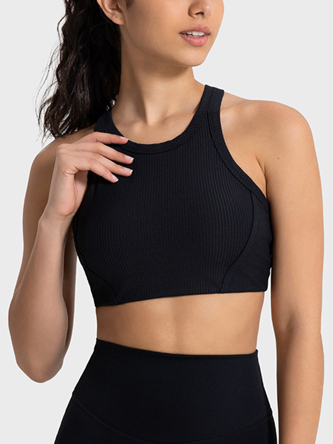 Millennia Wide Strap Cropped Sport Tank